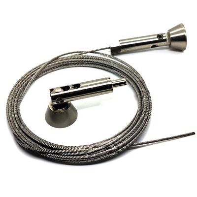 ระบบแสดงผลตัวยึดสายเคเบิลสแตนเลสสตีลพร้อมตัวยึดจากเพดานถึงพื้น