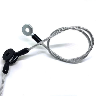 ชุดสายเคเบิลลวดสลิงแบบกำหนดเองเคลือบ PVC สายคล้องใส สายรัดนิรภัย