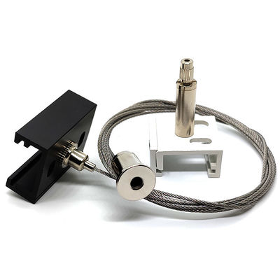 XTSC Track Ceiling Light Suspension Kit Wire Cable Gripper With Aluminum Panel Clip เครื่องจับสายไฟฟ้าสายไฟด้วยคลิปปานอลูมิเนียม