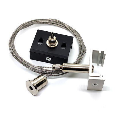 XTSC Track Ceiling Light Suspension Kit Wire Cable Gripper With Aluminum Panel Clip เครื่องจับสายไฟฟ้าสายไฟด้วยคลิปปานอลูมิเนียม