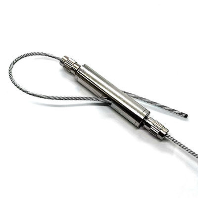 ชุดแขวนสายเคเบิลเครื่องบินแบบปรับได้พร้อมตัวยึดแบบวนรอบและสีนิกเกิล