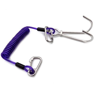 ความปลอดภัย สายสแตนเลส การดําน้ํา การประมง สปริงสปริง สายโค้ล เครื่องมือถอน