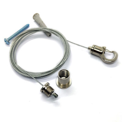 ป้ายแขวนลดตะขอเพดานชุด 2 ชุดสายเคเบิลด้วยสแตนเลส สายสายสายคลับ