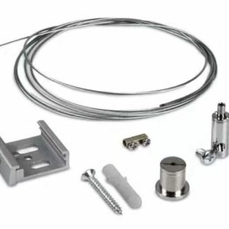 ชุดการแขวนสายไฟ Track Lighting With Wire Ceiling Gripper Clamp Holder โลຫະ