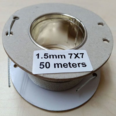 Wholesale On Stock 304 สแตนเลส สแตนเลสสลิงเคเบิล สายเหล็กกระปุก