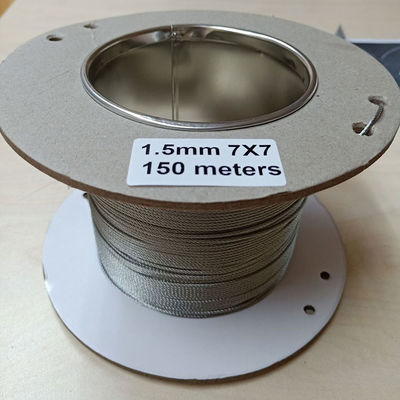 Wholesale On Stock 304 สแตนเลส สแตนเลสสลิงเคเบิล สายเหล็กกระปุก