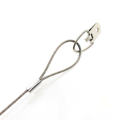 สายความปลอดภัย D-วงแหวนสกรูแฮนเจอร์สายระบบสแตนเลสรูปแขวนสาย