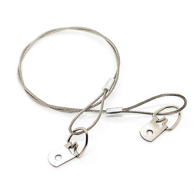 สายความปลอดภัย D-วงแหวนสกรูแฮนเจอร์สายระบบสแตนเลสรูปแขวนสาย