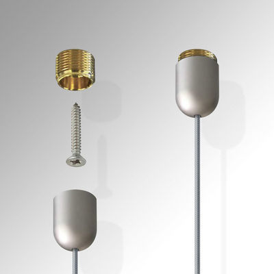 ระบบแสดงป้ายโฆษณาติดผนังร้านค้าปลีก อะลูมิเนียม ระบบแสดงผลสายเคเบิลแขวนป้าย