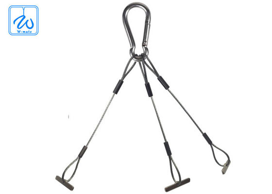 ชุดแขวนเหล็กแบบพกพาขนาดสามฟุตสำหรับกระถางดอกไม้