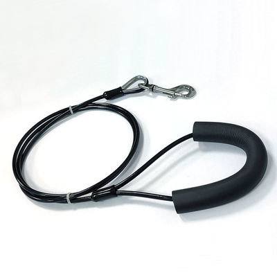 ปรับเชือกสุนัขเชือกเชือกสแตนเลส สัตว์เลี้ยง Tie Out Chain เชือกเชือกเชือกกับ Snap Hook