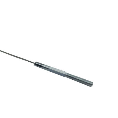 ลวดสลิงชุบสังกะสี 1.5 มม. พร้อมหัวสังกะสีสำหรับแขวนโครงสร้าง