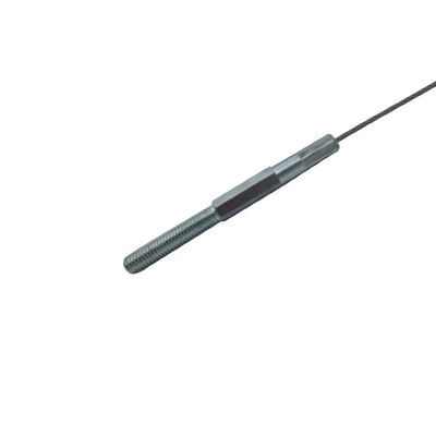 สลักเกลียวหัวเกลียว 7x7 แบบกำหนดเอง เชือกสลิงเหล็กชุบสังกะสีสำหรับสายเคเบิลรักษาความปลอดภัย