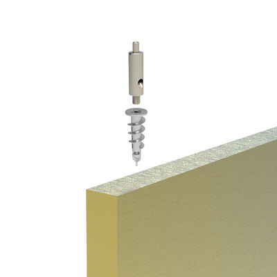 ชุดแขวนสายเคเบิล Angel Hanger เชื่อมต่อตัวดูดซับ จุดยึด แผงอะคูสติกไฟเบอร์โพลีเอสเตอร์