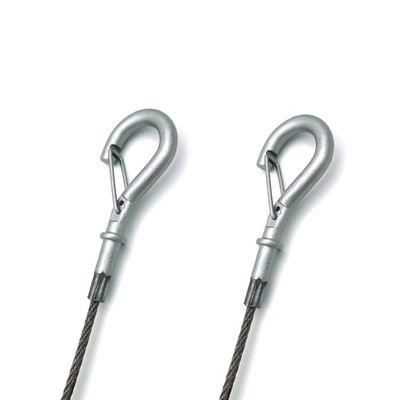 ชุดแขวนสําหรับสเปคเปอร์ประดับ ความปลอดภัย สแตนเลส สายเคเบิล สายใยสําหรับเพดาน สเปคเปอร์ติดเพดาน เพิ่มความปลอดภัยสําหรับแขวนแสงล็อคกล้อง Diy Speaker ในโรงแรม