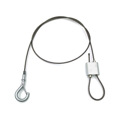 Looping Cable Gripper With A Snap Hook Hanging Wire Systems For Ventilation Duct Wire Rope Size 3.0*4500MM