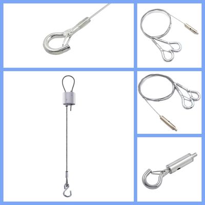 ชุดลุปเคเบิลสแตนเลสที่มีตะขอสําหรับระบบสายแขวน