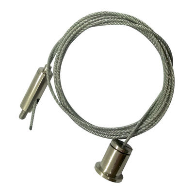 ทนต่อการกัดกร่อน ความแข็งแรงสูง Nickel สี Cable Gripper สายสายคลิปสําหรับการติดตั้งที่ปลอดภัย