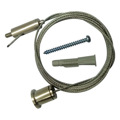 ทนต่อการกัดกร่อน ความแข็งแรงสูง Nickel สี Cable Gripper สายสายคลิปสําหรับการติดตั้งที่ปลอดภัย