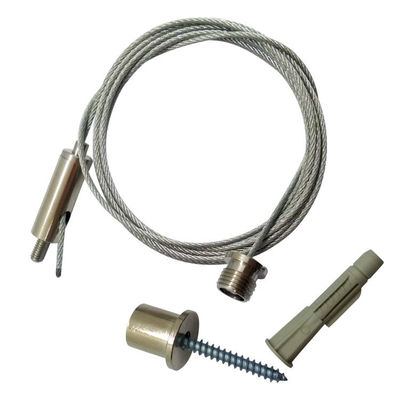 ทนต่อการกัดกร่อน ความแข็งแรงสูง Nickel สี Cable Gripper สายสายคลิปสําหรับการติดตั้งที่ปลอดภัย