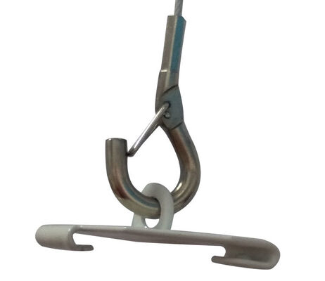 วัสดุก่อสร้าง T Bar Steel Cable Clips ติดเพดาน T Grid