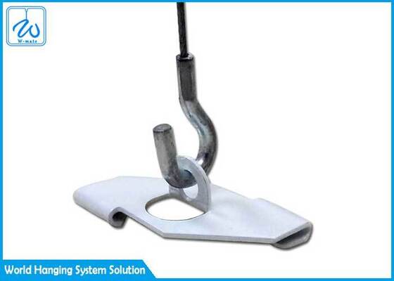 วัสดุก่อสร้าง T Bar Steel Cable Clips ติดเพดาน T Grid