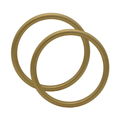 วงแหวนคล้องสายสะพายอะลูมิเนียมเคลือบผิว Matt Gold ปรับได้