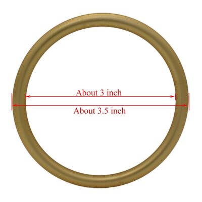 วงแหวนคล้องสายสะพายอะลูมิเนียมเคลือบผิว Matt Gold ปรับได้