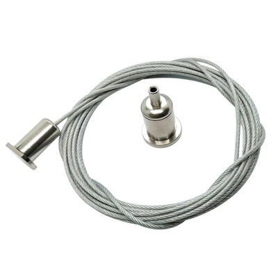 Track Light Suspension Kit Cable Gripper with Ceiling Attachment Light Hanging Kit Cable Gripper ชุดการแขวนไฟฟ้าที่ติดกับเพดาน