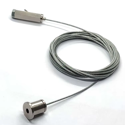 อุปกรณ์จับสายไฟสำหรับโคมไฟเพดาน LED แบบกำหนดเอง สายแขวนไฟเพดาน อุปกรณ์เสริมตัวจับสายเคเบิลขนาดเล็กสำหรับติดตั้งไฟพาเนลในร่ม