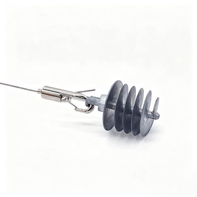 Wire Rope Gripper Fastening Screw Helix Anchor Acoustic Panel Suspension Hardware Soundproof Plate Mounting Accessory