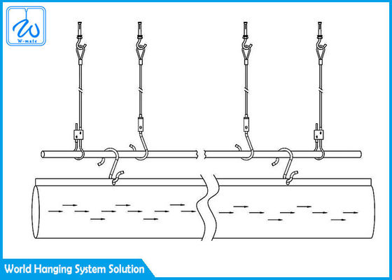สไลด์ Track การแขวน HVAC ชุดแขวน Custom ความยาว SGS รับรอง