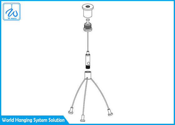 ชุดสายไฟแขวนเหล็กชุบสังกะสี, ชุดแขวนไฟกลางแจ้งแบบสายเคเบิลสำหรับเครื่องบิน