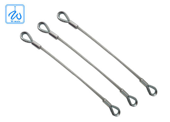 สายเคเบิลนิรภัยสปริงยืดสองด้าน, ห่วงเชือกสแตนเลสเคลือบพลาสติก