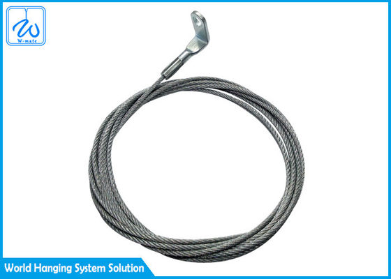 Big Pull 7x7 Stainless Steel Wire Rope Assembly With 90 Degree Bending Terminal