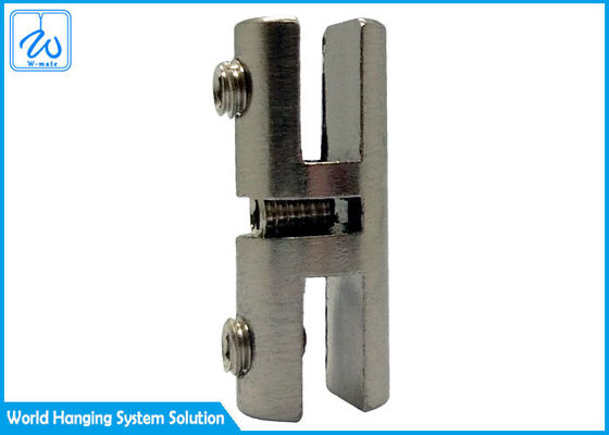 การออกแบบการแสดงสินค้าตามความต้องการ Art Cable Hanging System Glass Side Clamp ในเงิน