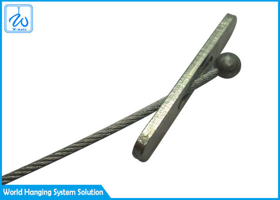 7x19 สายบิน สายเหล็ก ติดเชือกเชือกที่มีปลายลูกบอล