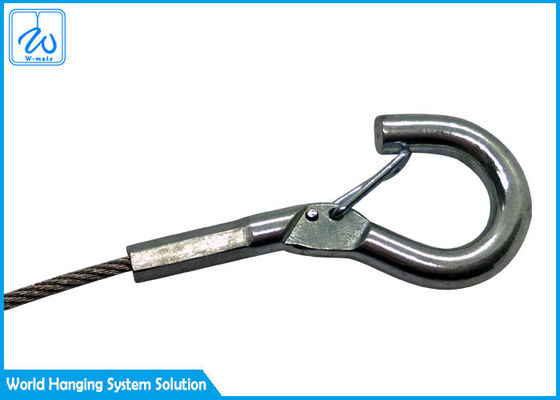 สายสแตนเลสที่กําหนดเอง สลิงก์สายสแตนเลสที่มีตา - โทรศัพท์โฮก