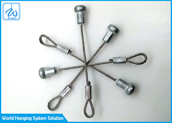 ประกอบเคเบิลเครื่องบินพกพาที่กําหนดเอง ปลอดภัย Eyelet และ Stake Eyes เทอร์มินัล