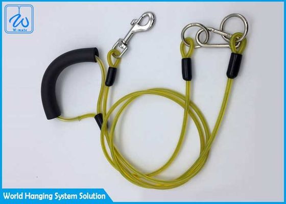 ปลอกคอสุนัขแบบปรับแต่งได้ สายจูง Flexi สีชมพู สำหรับสัตว์เลี้ยง, สายเคเบิลสำหรับวิ่งของสุนัข