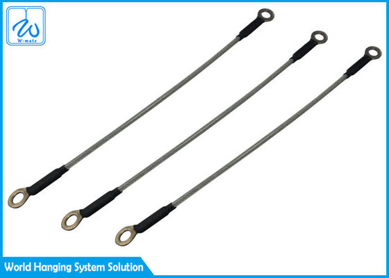 สายเคเบิลลวดสลิงเหล็กชุบสังกะสี 7x19 ขนาด 1.2 มม. พร้อมห่วง