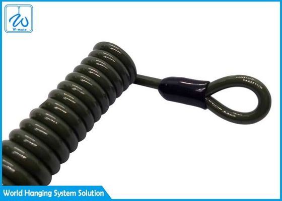 Spring Coil Tools Safety Lanyard For Steeplejack Working At Heights