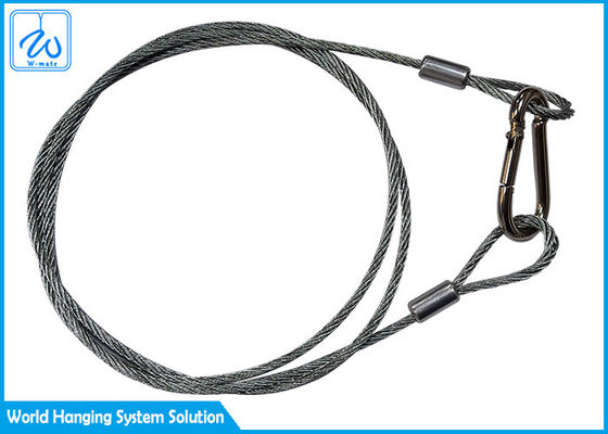 สลิงลวดสลิงเหล็กอ่อนเคลือบยางสำหรับไฟสปอตไลท์ LED สำหรับโรงละคร