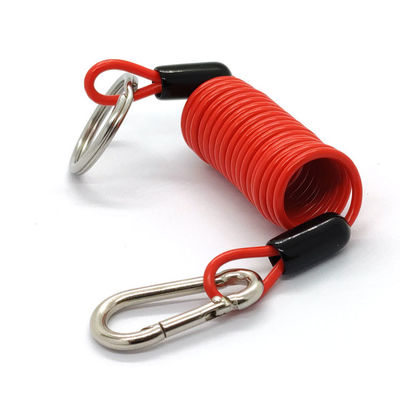 ที่ดีที่สุด PVC การเคลือบความปลอดภัย Spring Coil เครื่องมือลาก Lanyard
