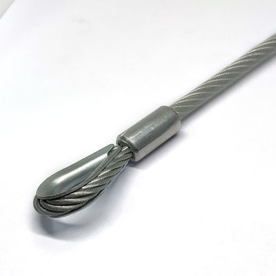 ชุดสายคล้อง PVC เคลือบสแตนเลสสตีลสำหรับใช้งานกลางแจ้ง พร้อมปลายตะขอ