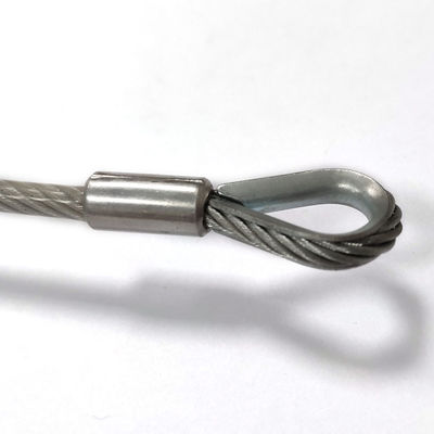 ชุดสายคล้อง PVC เคลือบสแตนเลสสตีลสำหรับใช้งานกลางแจ้ง พร้อมปลายตะขอ