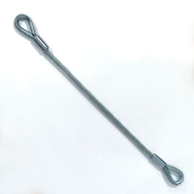 ชุดสายคล้อง PVC เคลือบสแตนเลสสตีลสำหรับใช้งานกลางแจ้ง พร้อมปลายตะขอ