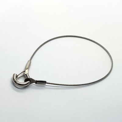 ชุดประกอบลวดสลิงสแตนเลสชุบสังกะสีคุณภาพสูงพร้อมขั้วต่อห่วงสแตนเลส