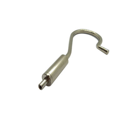 อุปกรณ์เสริมไฟที่กําหนดเอง ส่วนประกอบ นิเคิล Plating Lock Cable Gripper With Hook