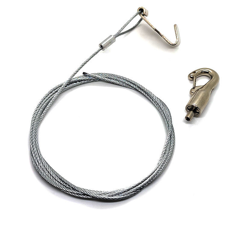 ตัวยึดสายเคเบิลแบบสแน็ปฮุกสำหรับแขวนป้ายในระบบแขวนภาพ